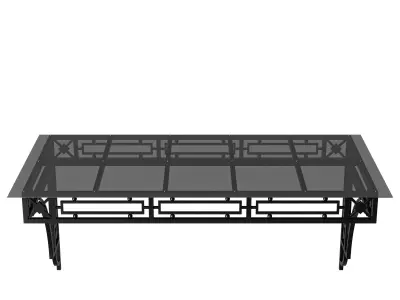 Canopy black loft 001 3D model