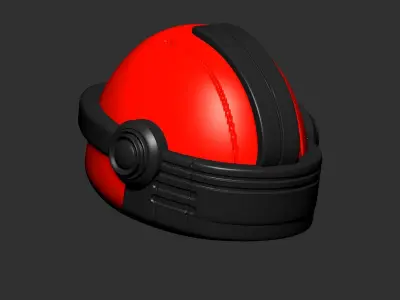 helmet high poly sculpt 3d printable ver 7 3D model 3D model