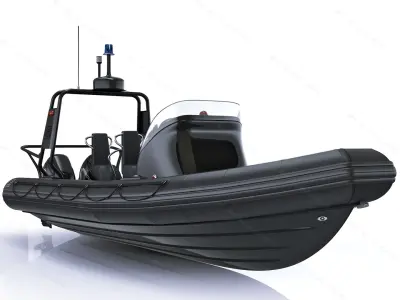  Military inflatable boat Zodiac and engine Mercury Verado 200 RHIB 