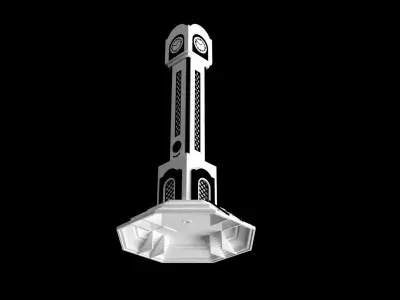 Homs Clock Tower  Modular 3D Model  Light Up Desk Lamp 3D print model