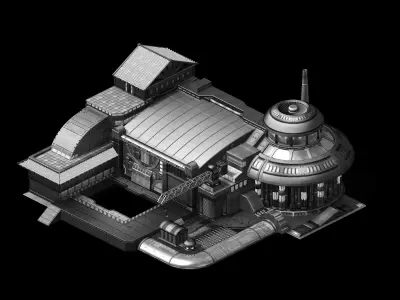 Crystal Palace - Repair Shop 3D model