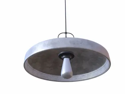 Concrete Hanging Lamp 3D model
