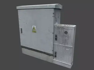 Utility Box Low-poly 3D model