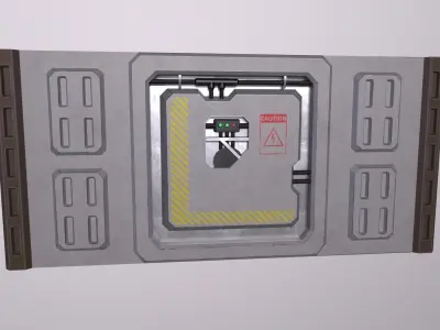 sci-fi Architecture PBR Panels kitbash Low-poly 3D model