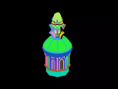 Temple - Crystal House 02 3D model