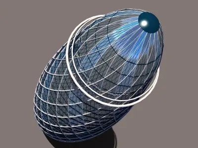 Gherkin Building 3D model