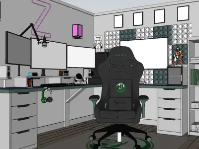 Mini Game Room 3D model