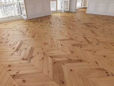 Herringbone parquet 33 WITHOUT PLUGINS 3D model