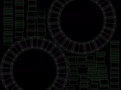 Belmont 16 Light 48 Inch Chandelier 3D model