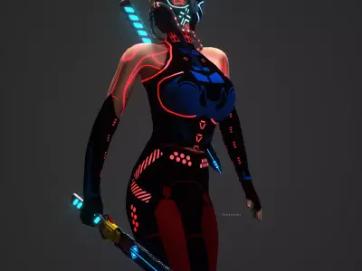 Sword scifi 3D model