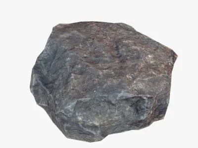 Stone Debris Piece Collection Low-poly 3D model