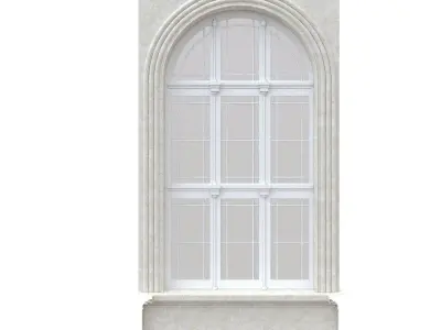 Classic Architecture window portals 3D model