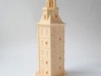 Torre de Hercules 3D print model