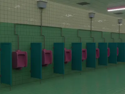 Squid Game Restroom Map 3D model