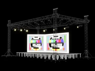 Studio Stage System 3D model