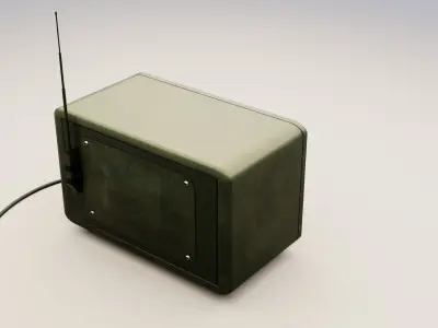 Vintage radio Free low-poly 3D model