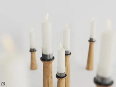 Dania Candlestick 3D model