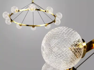 hanging lamp for the living room MD8032-6 3D model