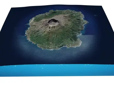Miyake Island Japan 3D model