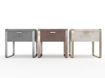Cantori Elvis Set Nightstand Chest of Drawers Tallboy Dresser 3D model