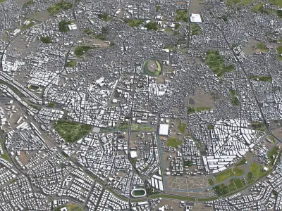 Aleppo - 3D City Model Low-poly 3D model