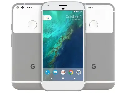 Google Pixel XL Very Silver 3D model