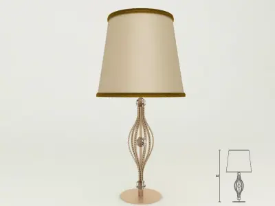 Masiero 7600 TL1G table lamp 3D model