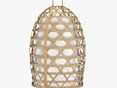 Bamboo lamp 3D model purchase