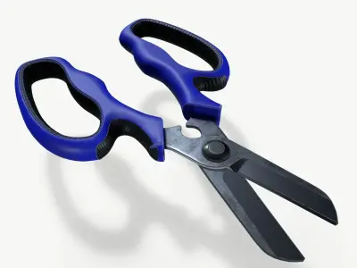 garden shears Low-poly 3D model