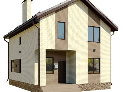 Cottage 1 house 3D model