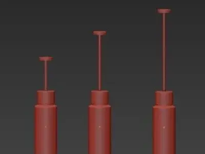 OSMAN three hanging lights with name 3D model