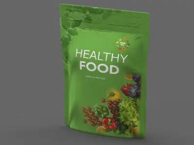 stand up pouch v11 PBR 3D model