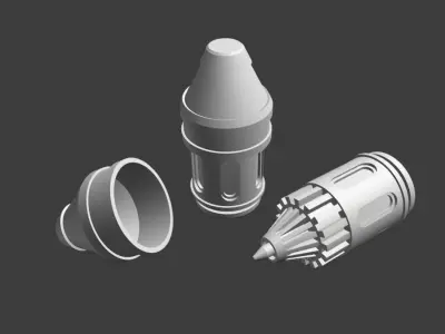 Renault Pattern Gravity Cannon 3D print model