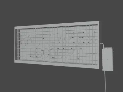 Neon Halloween Discount 3D model