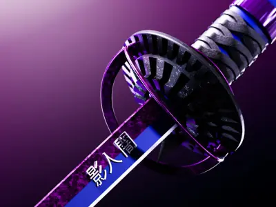 Kagehito Katana Sword 3D model