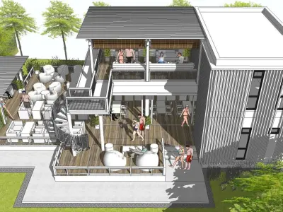 Sketchup 1002 - House  3D model