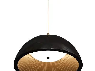 UMBRELLA gold pendant light 3D model