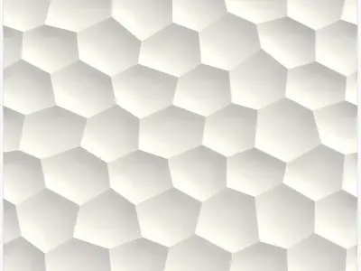 honeycomb hexagonal pattern 3D model