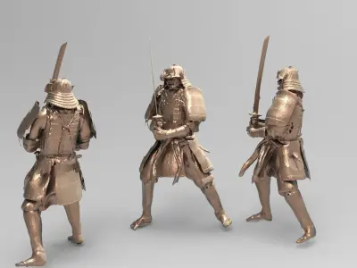 Japanese Ancient genma 4  3D model