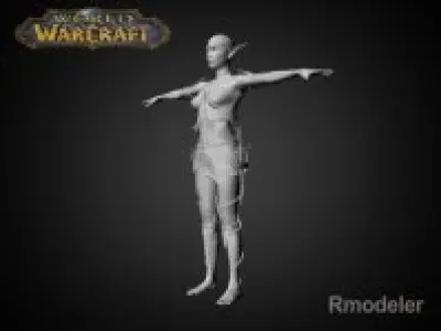 Blood Elf Elaya 3D model