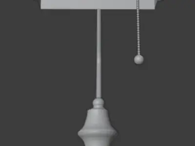Enamel banker lamp 3D model