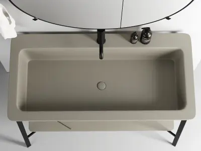 Ceramica Cielo Catino Rettangolare Washbasin  3D model