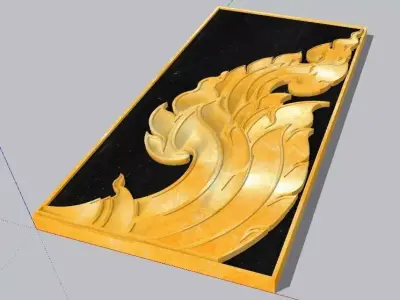 Thai pattern Lai Kanok 3D model