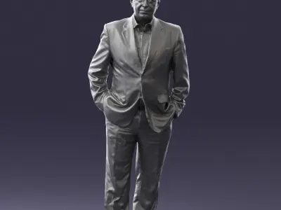 Man light green shirt 0698 3D Print Ready 3D print model