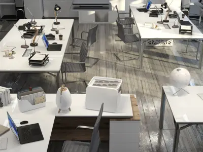  Sci-Fi Meeting Room White 