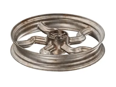 Rusty Gorgeous Wheel Rim 3D model