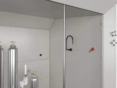 Walk-In Fume Hood 3D model