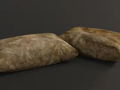 Abandoned Living Room 3D model