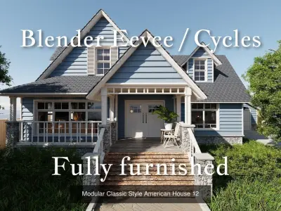 Modular Classic Style American Large 10 House pack