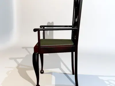 3D Model Dining Chair set 3D model